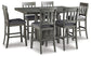 Ashley Express - Hallanden Counter Height Dining Table and 6 Barstools