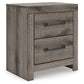 Graystorm Full Panel Bed with Mirrored Dresser, Chest and Nightstand