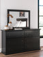Maribel Full Panel Bed with Mirrored Dresser, Chest and Nightstand