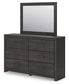 Hollivern Twin Panel Storage Bed with Mirrored Dresser, Chest and Nightstand