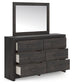 Hollivern Twin Panel Storage Bed with Mirrored Dresser, Chest and Nightstand