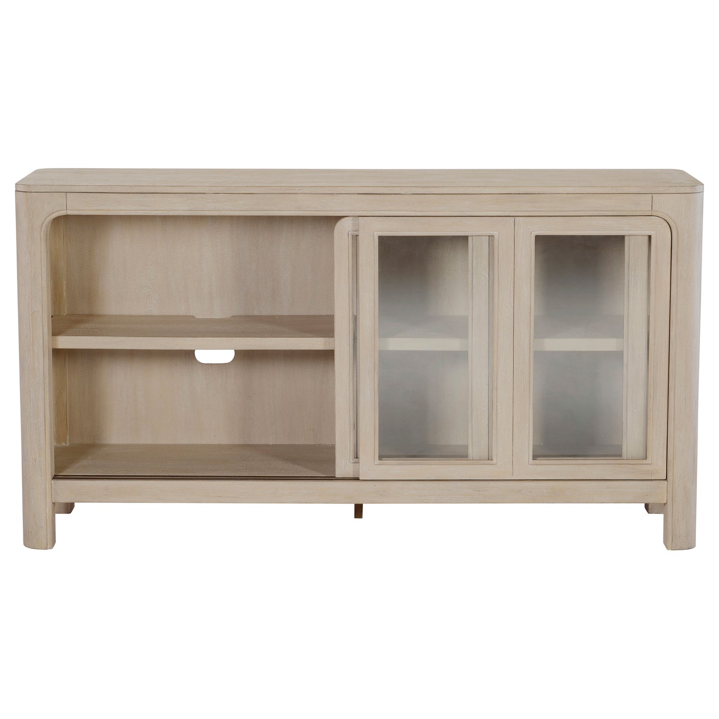 Solano Sliding Door Dining Sideboard Server Weathered Mango
